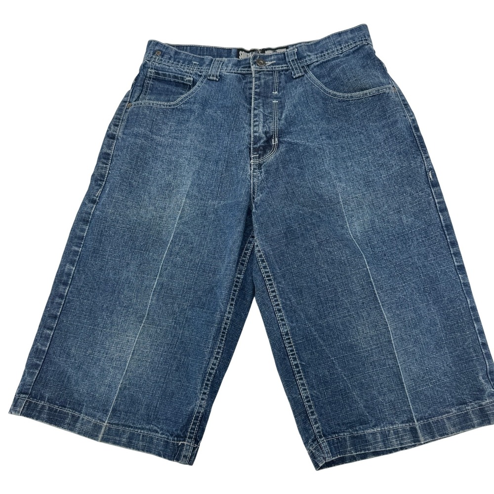 Southpole Denim Shorts Jorts Mens 32 Blue Baggy Y2K Jorts Streetwear Skater